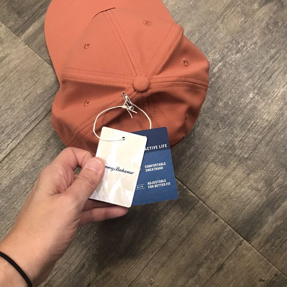 NWT Tommy‎ Bahama Cap Baseball Hat One Size Adjustable with Marlin Salmon - Picture 10 of 10